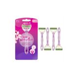 Wilkinson Sword Xtreme 3 Comfort kadınlar için tek kullanımlık tıraş makinesi, 3 esnek bıçak, nemlendirici Hindistan cevizi yağı, 4 adet