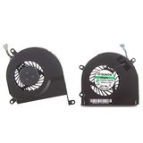 Willhom Sol + Sağ CPU Soğutma Fanı (661-4951,661-4952, 922-8702,922-8703) MacBook Pro 15 inç A1286 (2008, 2009, 2010, 2011, 2012) için Yedek