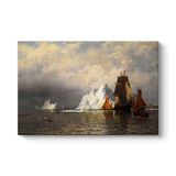 William Bradford - Labrador Kıyılarında Balina Avcıları Tablosu 125 x 80