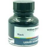 William Mitchell : Sıvı Guaj Boya : Black 016 : 30 ml