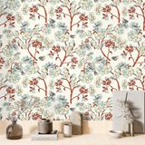 William Morris Çiçek Desenli Duvar Kağıdı, Kendinden Yapışkanlı Çok Amaçlı PVC Folyo, DIY Duvar Kağıdı (66x132 cm)