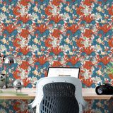 William Morris Çiçek Desenli Duvar Kağıdı, Kendinden Yapışkanlı Çok Amaçlı PVC Folyo, DIY Duvar Kağıdı (66x330 cm)
