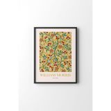 William Morris - Siyah Çerçeve, Siyah, 50 x 70, 3646362350574