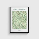 William Morris – Willow Tablo Çerçeveli Poster Duvar Dekorasyonu - 21 x 30 - Siyah Çerçeveli