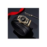 WilliamPolo WİLLİAMPOLO Hakiki Deri Erkek Gold Tokalı Kemer