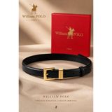 WilliamPolo WİLLİAMPOLO Hakiki Deri Gold Toka Kadın Kemer