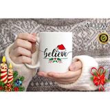 Willow Store Merry Christmas ,noel Temalı Porselen Kupa Bardak,yılbaşı,merry Christmas,hediyelik 95 - 001 - Beyaz - 330 ml