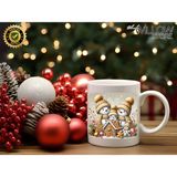 Willow Store Noel Sevimli Kardan Adam 10 Temalı Porselen Kupa Bardak,yılbaşı,merry Christmas,hediyelik - 001 - Beyaz - 330 ml