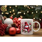 Willow Store Noel Sevimli Kardan Adam 20 Temalı Porselen Kupa Bardak,yılbaşı,merry Christmas,hediyelik - 001 - Beyaz - 330 ml