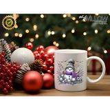 Willow Store Noel Sevimli Kardan Adam 8 Temalı Porselen Kupa Bardak,yılbaşı,merry Christmas,hediyelik - 001 - Beyaz - 330 ml