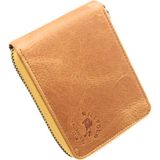Willpolo Deri Fermuarlı Cüzdan Fermuar Kapamalı Unisex Deri Cüzdan - Crazy Camel