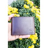 WillPolo - Hakikiki Deri Bozuk Para Bölmeli Büyük Boy Kahverengi Erkek Cüzdan (12x9 cm)