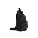 WillPolo - Unisex Kanvas Çapraz Askılı Omuz ve Göğüs Çantası Siyah Body Bag