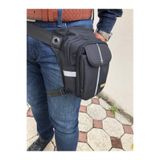 WillPolo - Unisex Siyah Renk Reflektör Desenli Çok Gözlü Motorcu, Bacak Ve Çapraz Çanta