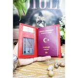 WillPolo - Willpolo Kırmızı Hakiki Deri Pasaport Kılıfı Pasaportluk