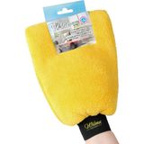 Wilma Secret Mikrofiber Araç Yıkama Eldiveni Sarı Çift Taraflı Oto Yıkama Eldiveni - Araba, Motor, Banyo, Evin Her Alanında Mükemmel Temizlik (2 Adet)