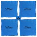 wilma secret Mikrofiber Temizleme Bezi Havlular, araba Temizleme Malzemeleri, Gözlük Temizleyici, Detay Temizleme Bezi otomatik Kurutma yıkama 15,74 x 15,74 inç Mavi 4'lü Paket