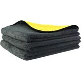 Wilma Secret Premium Mikrofiber Çift Taraflı Kurutma Havlusu 50X70cm - 750 Gsm Araç Kurutma Havlusu - Detaylı Araç Temizlik Havlu Bezi - Süper E