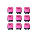 Wilson Comfort Bowl O'grips 9 Adet Grip, Tenis Raketi Gribi Pembe