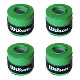 Wilson Comfort Bowl O'Grips Overgrip 4 Adet Grip Tenis Raketi Gribi (Yeşil)