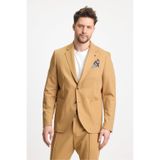 Wilson Erkek Camel Pamuk Karışımlı Serin Tutan Yazlık Kumaş Slim Fit Yarım Astarlı Spor Blazer Ceket Camel 50