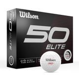 Wilson Fifty Elite Beyaz 12'li Paket Golf Topu