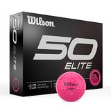 WILSON Fifty Elite Golf Topları - 12'li Paket, Pembe
