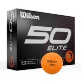 WILSON Fifty Elite Golf Topları - 12'li Paket, Sarı