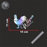 Wilson Lo Siento Horoz Sticker 15X11CMETIKETÇILERE Özel Araba-Motor-Laptop Hologram Seçenekli Etiket - Turuncu - 15x11 Cm