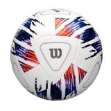 WILSON NCAA Vivido Replica Futbol Topu - Boyut 5, Beyaz/Turuncu/Mor