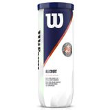 Wilson Roland Garros All Court 3lü Tenis Topu WRT126400