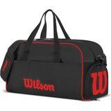 Wilson Spor ve Seyahat Çantası 40 Litre Siyah Omuz Askılı Ayakkabı Bölmeli - Siyah - Kırmızı