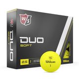 WILSON Staff Duo Yumuşak Golf Topları - 12'li Paket, Sarı