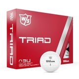 Wilson Staff Triad Golf Topu, 12'li Paket, Beyaz