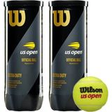 Wilson Us Open 2 Kutu 3'lü Tenis Topu Vakum Ambalajda Extra Duty Sarı Renkli