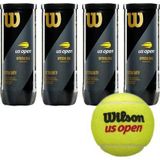 Wilson Us Open 4 Kutu Tenis Topu Vakum Ambalajda Yeşil