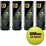 Wilson Us Open Tenis Topu 4 Kutu Vakum Ambalajda 3'lü Sarı Extra Duty Top