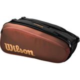 Wilson WR8024501001 Super Tour Pro Staff V14 9pk Raket Çantası - Kahverengi - Standart