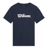 Wilson Youth Team Graphic Script Mavi Erkek Çocuk T-Shirt Wyb0003511dbc