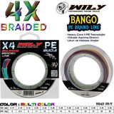 Wily Bango 4 Kat Ip Misina 150 mt Ebruli - Renkli