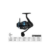 Wily Reizing DW-3000 Spin Olta Makinesi, Tek Ebat, Balık Tutulması BT5823, Siyah
