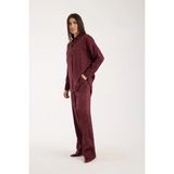 Win Moda Kadın Günlük Takım - Baggy Pantolon ve Salaş Gömlek - Dokulu Takım - Siyah