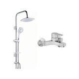 Win S Banyo Bataryası ve Tema Bianco 5f Tepe Duş Seti
