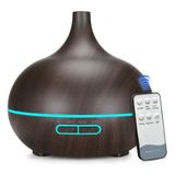 WINBEST 550 ml Ultrasonik Aroma Nemlendirici Hava Difüzör Kokulu Uçucu Yağ Difüzör - Koyu Kahverengi