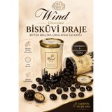 wind çikolata Bitter Belçika Çikolatası ile Kaplı Bisküvi Draje 500 Gr.