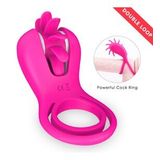 WIND MAGIC Testis ve Penis Halkalı Klitoris Uyarıcı Çiftler İçin Dil Vibratör