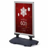 Wind Pro A1 (60x85cm) Gri Kaldırım Panosu Reklam Panosu