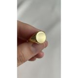 Wind Silver Oval Şövalye Ayarlı Yüzük 925 Ayar