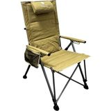 Windcamp Katlanır Premium Sırt Ayarlanabilir Bej Unisex Kamp Sandalyesi