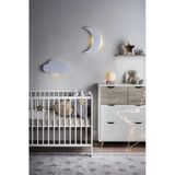 Windly Concept Ay Bulut Gece Lambası Çocuk Odası Bebek Odası Dekoratif Led Aydınlatma 40 Cm 30 Cm Mavi
